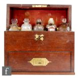 A 19th Century mahogany apothecary box,