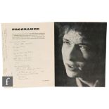 A Tito Burns presents signed Bob Dylan '66 (Highway Revisited) tour programme,