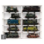 A collection of ten OO gauge Hornby locomotives, mostly tank engines,