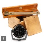 A 20th Century Sowester Bosun six inch compass suspended in a gimble frame by Heath London in