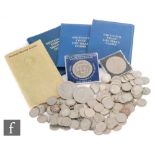 George V to George VI - Various halfcrowns, florins, sixpences and nickel and brass coinage.
