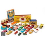 A collection of unboxed diecast models, mostly Matchbox but also includes Bradscar and Dinky,