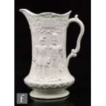 A 19th Century Sandford pottery company Crimean War commemorative jug,