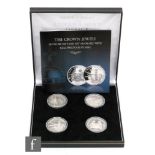 Republic of Sierra Leone - Four silver proof ten dollar coins title The Crown Jewels,