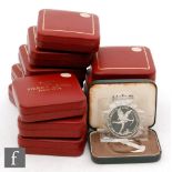 Elizabeth II - Various proof silver commemorative coins to include Sierra Leone, Gibraltar,