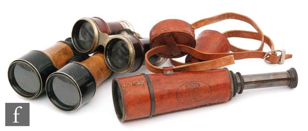 A pair of early 20th Century sporting binoculars,