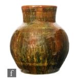 Christopher Dresser - Linthorpe Pottery - A late 19th Century vase of Peruvian influence, of ovoid