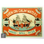 Tom Frost (Contemporary) - 'Even on calm waters waves will rise', screen print, signed in pencil and