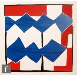 Sandra Blow, RA (1925-2006) - 'Double Diamond', silkscreen with applied collage, signed and titled