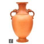 Attributed to Christopher Dresser - Watcombe Pottery - A late 19th Century terracotta vase the