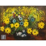 John Piper, RA (1903-1992) - Yellow Flowers, lithograph, signed in pencil, numbered 31/100,