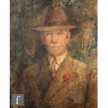 ENGLISH SCHOOL (MID 20TH CENTURY) - Portrait of an army officer in uniform, long bust length, oil on