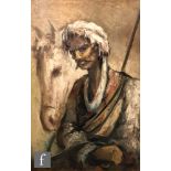 SPANISH SCHOOL (20TH CENTURY) - An Arab Horseman, oil on board, framed, 88cm x 58cm.