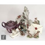 AMENDED DESCRIPTION A collection of 19th and 20th Century English and Continental porcelain items,