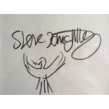 Steve Knightley - Black pen, 14cm x 19cm. Framed and glazed. Steve Knightley is a singer, songwriter