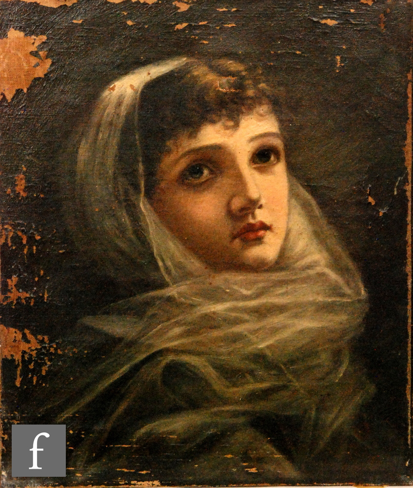 FOLLOWER OF ALEXANDER M. ROSSI (LATE 19TH CENTURY) - A young beauty, oil on canvas, framed, 36cm x - Image 2 of 2