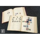 Two New Imperial stamp albums containing GB, Commonwealth and world stamps, New South Wales, Nova