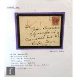 An album of Boer War postal history, all to Boer prisoners, containing 22 items, written up on