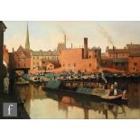 DIANE FRANCIS (CONTEMPORARY) - 'Gas Street Basin', oil on canvas, signed, framed, 51cm x 76cm, frame