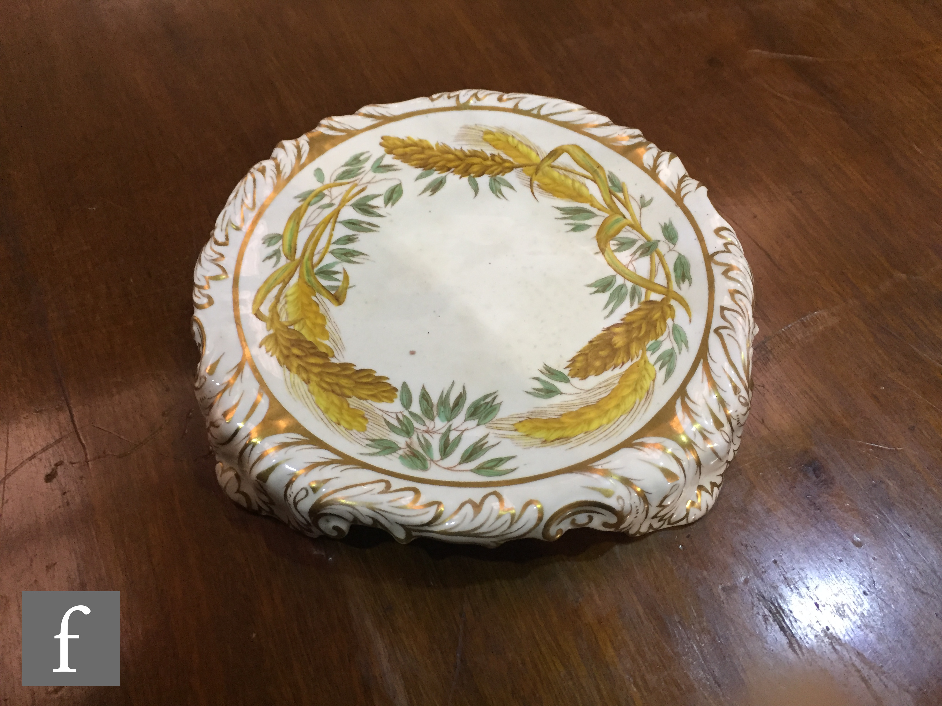 A late 19th Century Copeland breakfast set comprising teapot and stand, twelve teacups and - Image 7 of 10