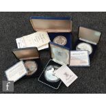 Elizabeth II - A twenty five pound silver proof coin for St Helena and Ascension, a silver proof