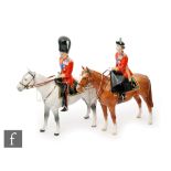 A Beswick horse model of H.M Queen Elizabeth II, mounted on Imperial, trooping the colour 1957,