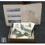 A collection of Edwardian loose postcards, some topographical views and scenic together with a