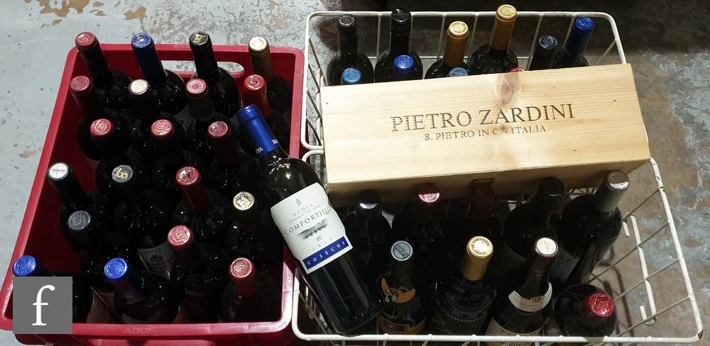 A collection of red wine to include approximately forty bottles of red wines, including Spanish