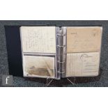 An album containing Second World War German soldiers mail, 54 items including letters and postcards,