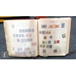 A New Ideal stamp album to include early world stamps including GB, a penny black and