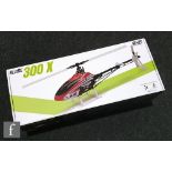 A Horizon Hobby Bind-N-Fly Blade 300X radio control helicopter, boxed.