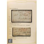 An album of G.B postal history 'Free' mail, mounted and written up on leaves identifying senders