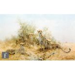 DAVID SHEPHERD, OBE (1931-2017) - 'Cheetah', photographic reproduction, signed in pencil and