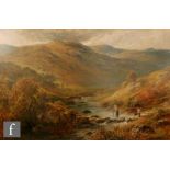 GEORGE TURNER (1841-1910) - ' A Welsh Valley', oil on canvas, signed, signed and inscribed with
