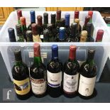 A collection of Spanish and New World red wines, including twenty-eight bottles of mainly Rioja