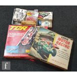 An Airfix Motor Racing slot car set, appears complete, with two 1:32 scale cars, a Ferrari and a