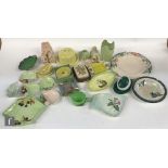 A collection of assorted 1930s and later Carlton Ware to include embossed wares, a cheese dish and