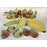 A collection of assorted Carlton Ware cruet sets and dishes formed as fruit (qty)