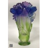 A contemporary Chinese plastic vase, in imitation of Pate de Verre glass, in the manner of Lui Li,