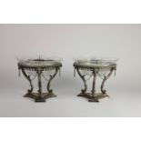 A fine pair of 19th Century Sheffield silver plated Table Centres,