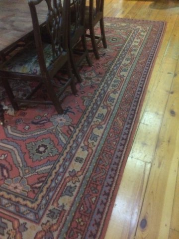 An attractive Turkish heavy woolen Carpet, with large pink ground central panel, - Image 4 of 4