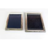 Two large silver mounted Picture Frames, both hall marked.