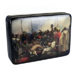 Fedoskino Pegochuno, 21st Century Russian School A good quality painted and lacquered Russian Box,