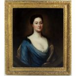 Late 18th Century Irish School "Portrait of an elegant Young Lady, with black hair,