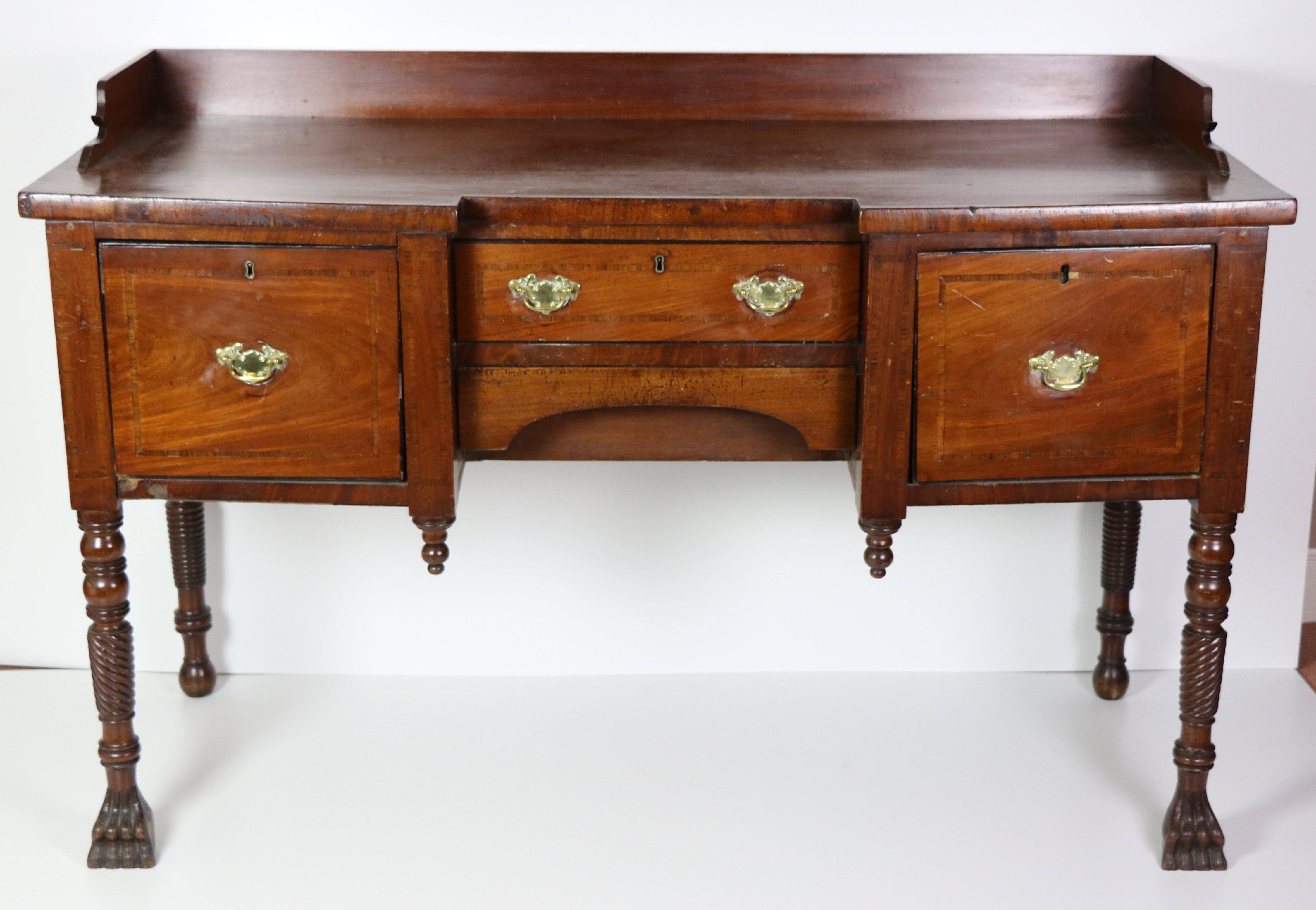 A small William IV period inverted breakfront Sideboard,