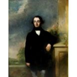 Edward Hayes (Irish 1797 - 1864) "Portrait of a Gentleman," three quarter length,