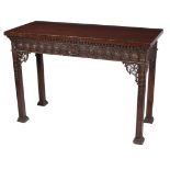 A fine mahogany Side Table, in the George III style, 19th Century,