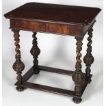 A 19th Century Continental walnut Side Table,
