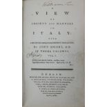 Dublin Printings: Moore (J.) A View of Society and Manners in Italy, 3 vols. 12mo D.