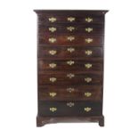 A fine quality Irish mahogany Tallboy,